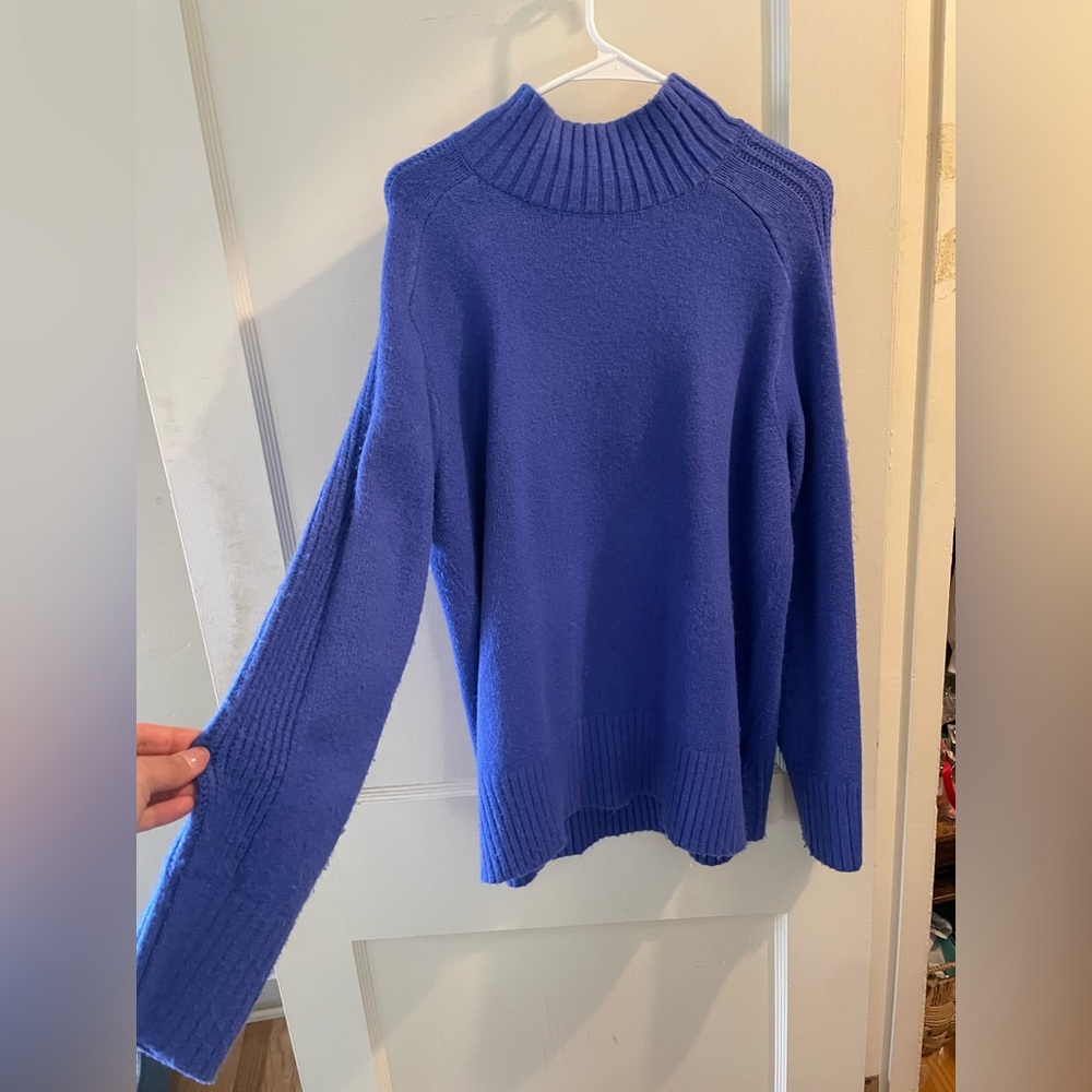Loft Blue High-neck Sweater